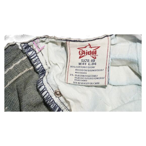 L.A. Idol USA Embellished Rhinestone Bootcut Jeans Women’s 19 (W41 L34) NWT - Picture 4 of 8